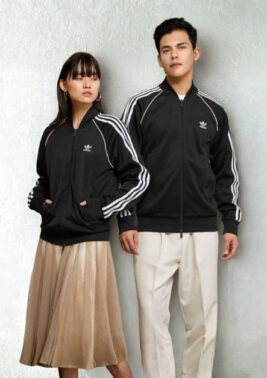 Adidas Black Zip-Up Jacket – Unisex Style
