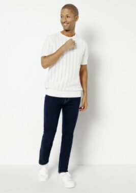 Urbanflex Raw Slim Jeans 4 Lengths - Blue (Jules)