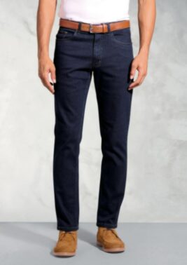 Tailored Fit Boulder Indigo Denim Jeans (Brook Tenver)